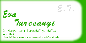 eva turcsanyi business card